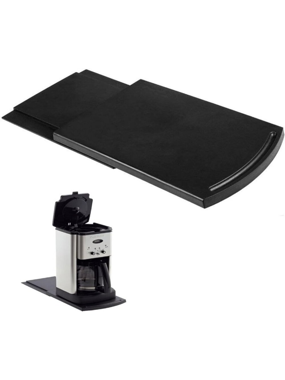 Sliding Tray Mat for Coffee Maker & Kitchen Appliances - Countertop Storage